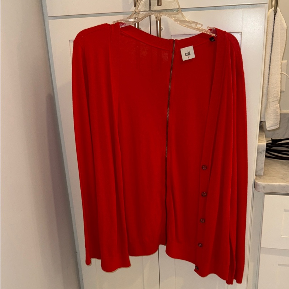 CAbi Women's Bold Red Cardigan